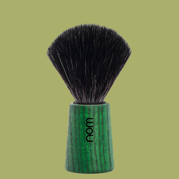 Rasierpinsel Theo Black Fibre - Griffmaterial Green As
